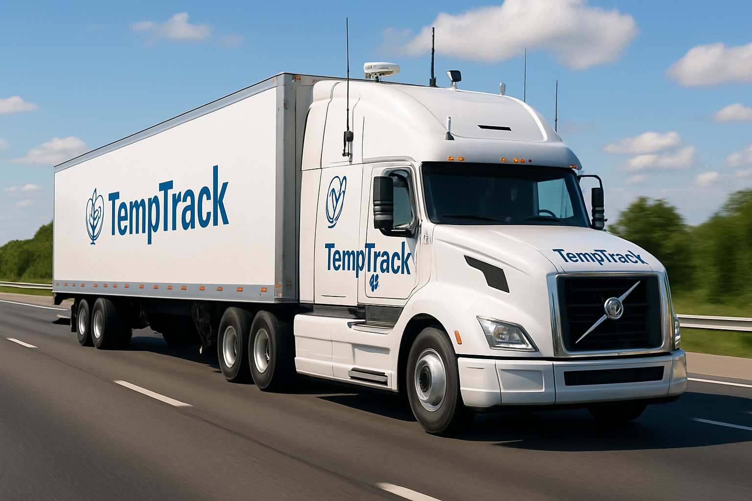 Carreta com telemetria TempTrack